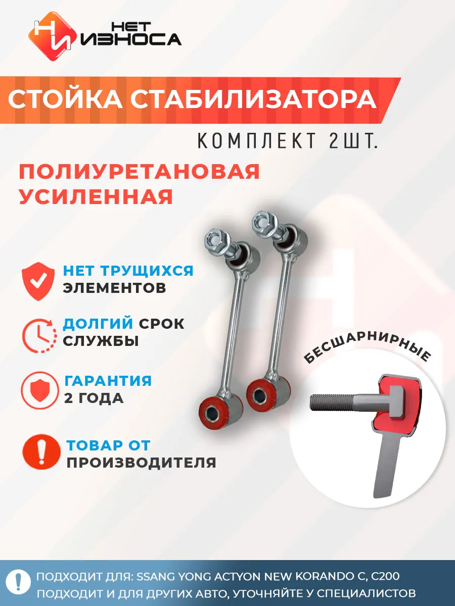 Стойки стабилизатора усиленные полиуретановые NL321-2