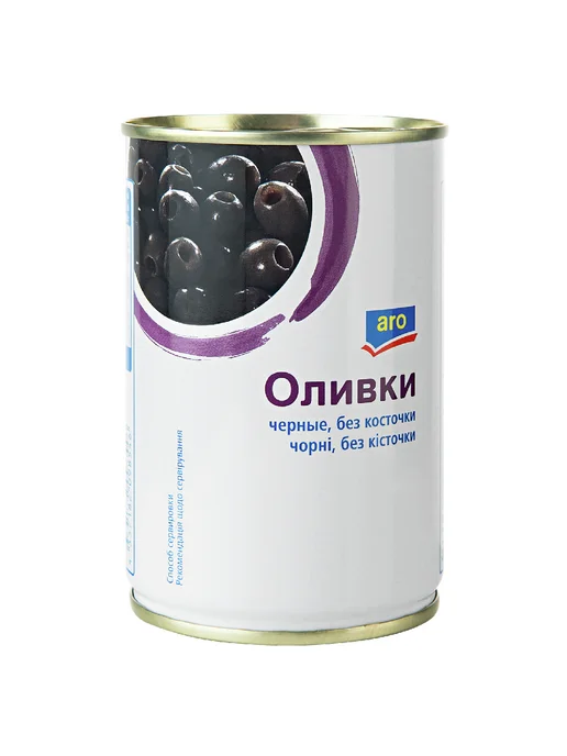 ARO Оливки черные без косточки 300 г, 300 г, фото 2