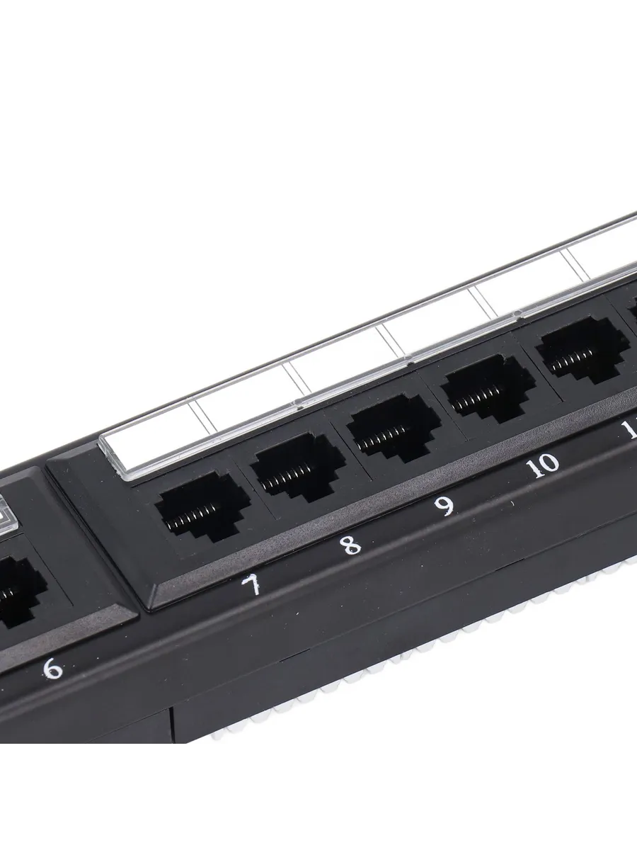 24-портовая коммутационная панель Cat6, прочная сетевая