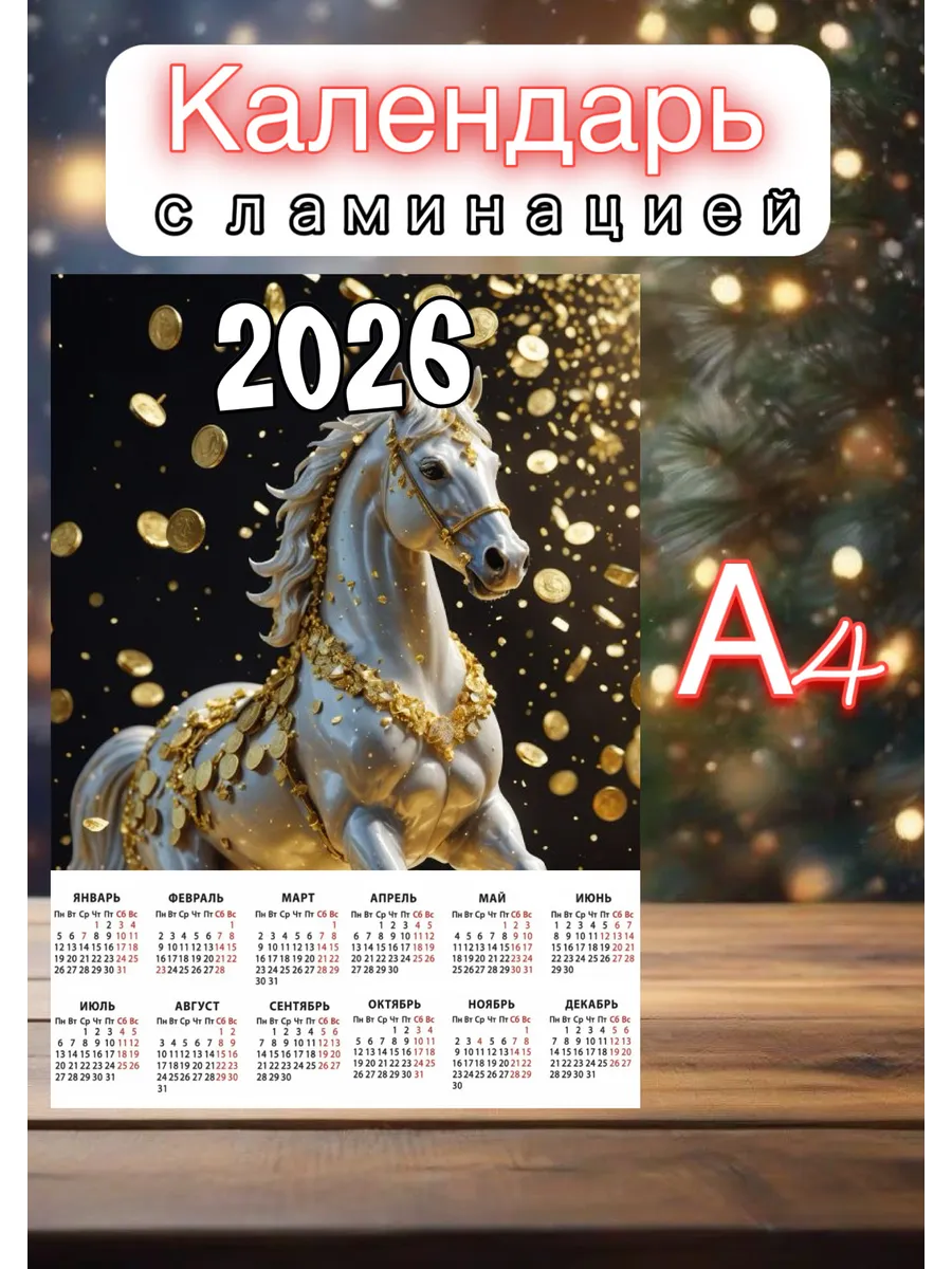 Календарь с ламинацией А4