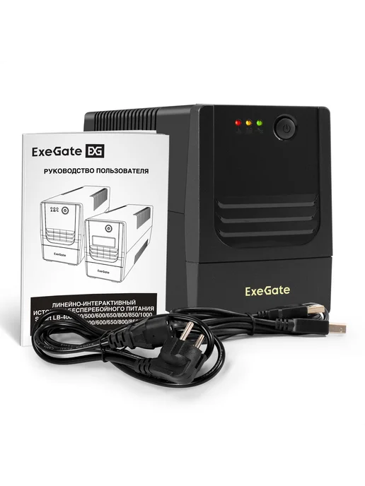 EXEGATE ИБП Power NB-1000.LED.AVR.4C13.USB, вариант, фото 2