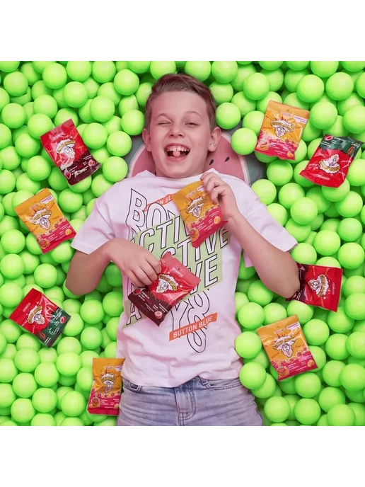 Белевские лакомства Кислые конфеты Взрыв Мозга, леденцы Sour Candy клубника, вариант, фото 3