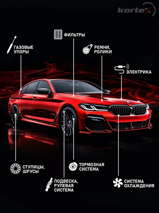 Kortex Ступица Хендай H- 1 Старекс с подшипником передняя, вариант, фото 5