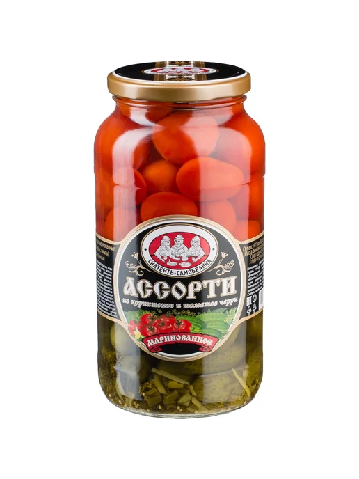 Скатерть-Самобранка Ассорти из корнишонов и томатов черри 1,31 кг, 1,31 кг