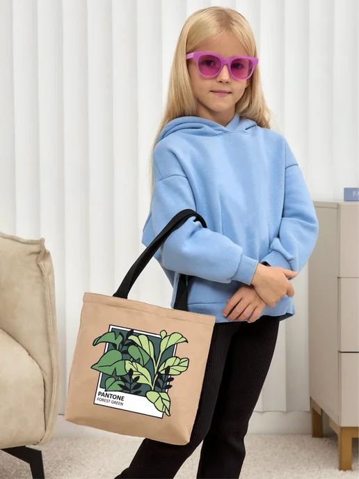 Be lo Us Шоппер детский Pantone Лесной зеленый, зеленый, фото 2