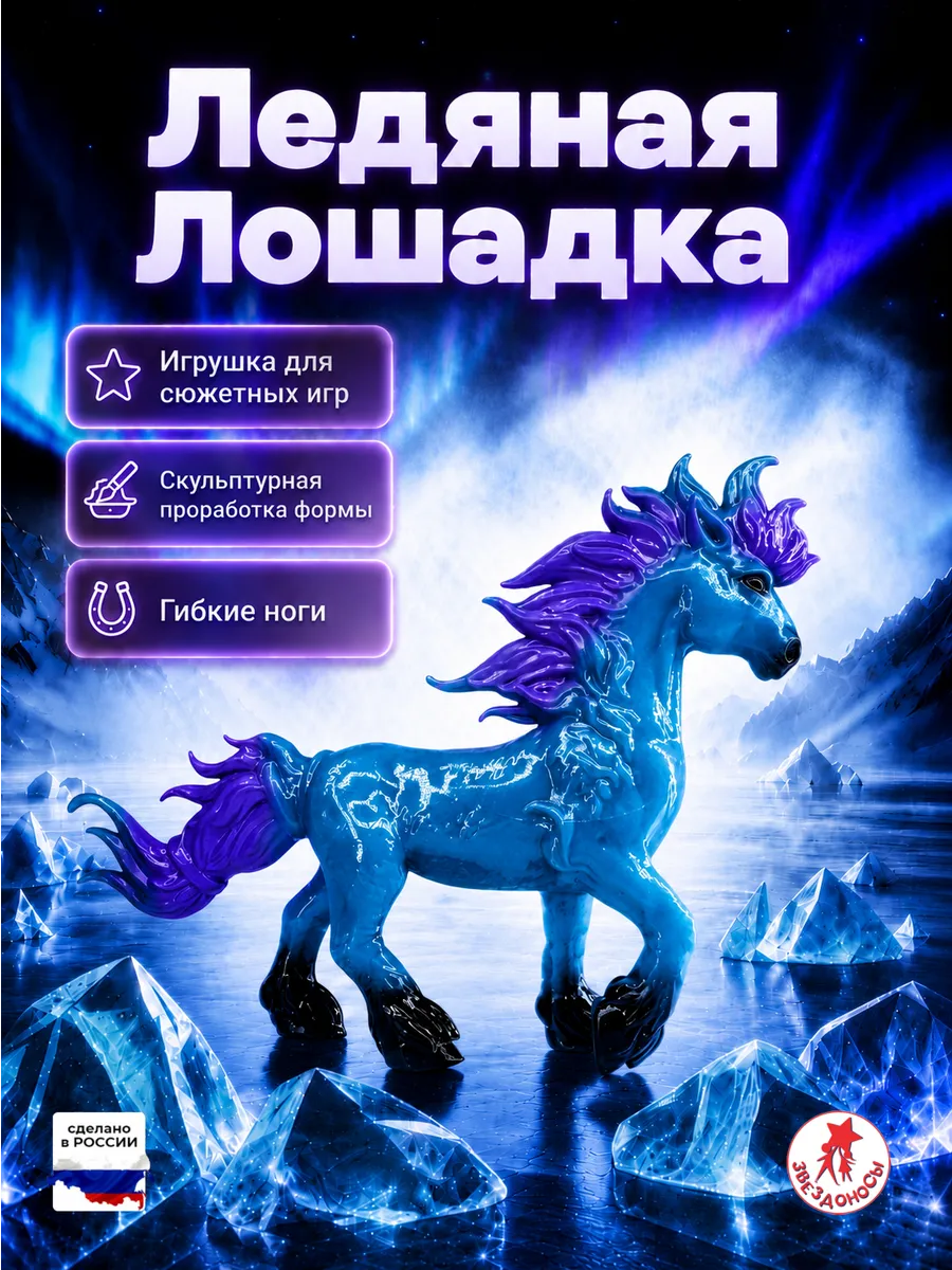 Лошадка резиновая игрушка фигурка