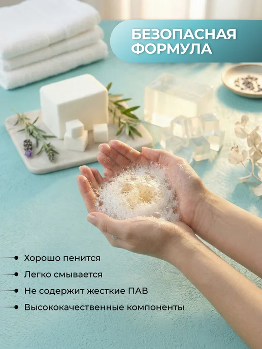 Дети Арт Основа для мыла белая матовая 1 кг, 10 кг, фото 6