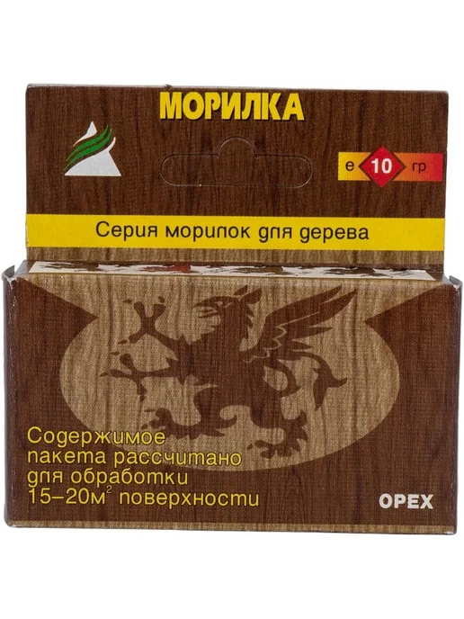 Анлес Морилка сухая смесь для дерева орех матовая концентрат, коричневый, фото 2