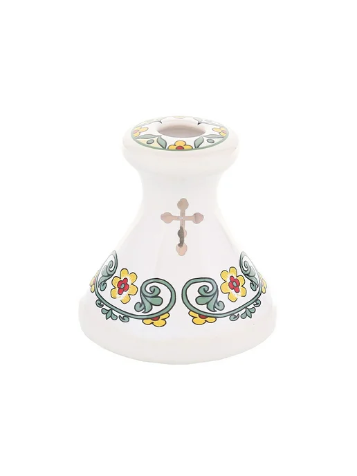 Керамический подсвечник "Николай Угодник", синий, фото 3