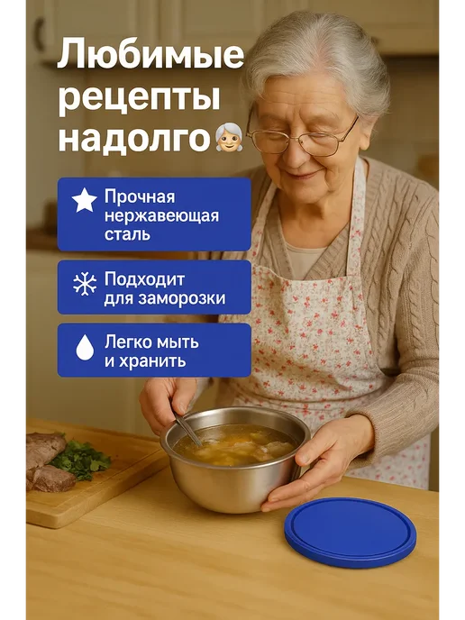 Q Контейнеры для хранения еды в холодильнике, вариант, фото 2