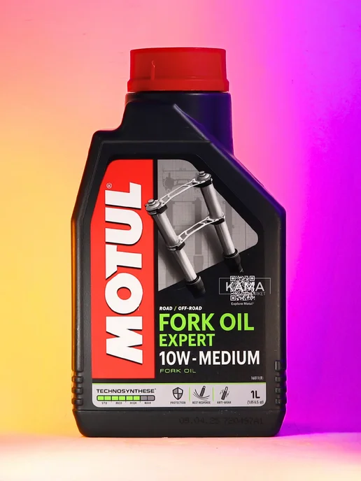 MOTUL Fork oil expert medium вилочное масло 10w на синт основе 1л, 10 Вт, 1 л, фото 3